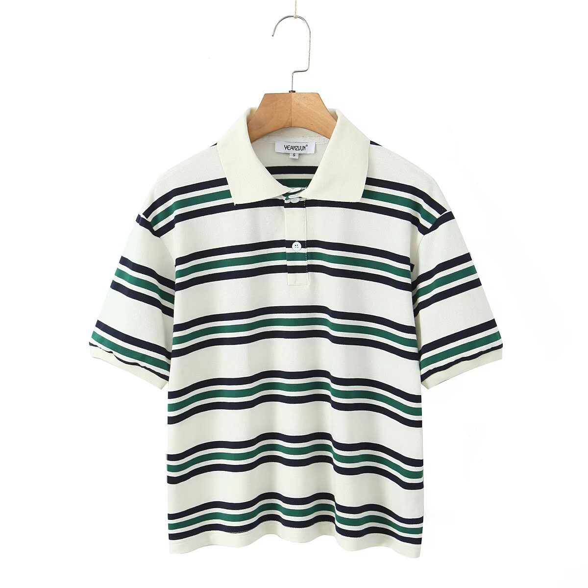The Classic — Retro Stripe Cotton Polo