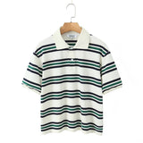 The Classic — Retro Stripe Cotton Polo
