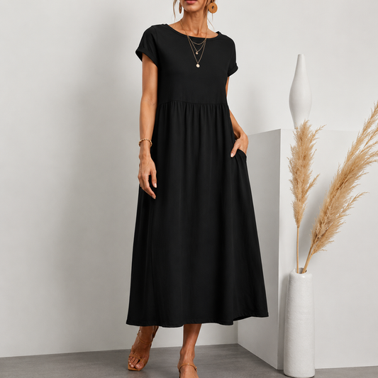 The Florence — Loose Cotton Linen Pocket Dress