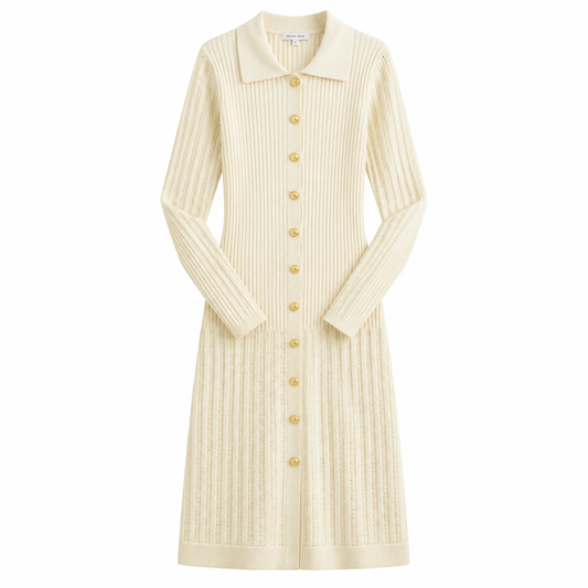 The Paris — Hollow Waist Elegance Dress